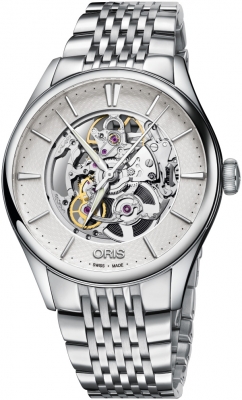 Buy this new Oris Artelier Skeleton 01 734 7721 4051-07 8 21 79 mens watch for the discount price of £1,700.00. UK Retailer.